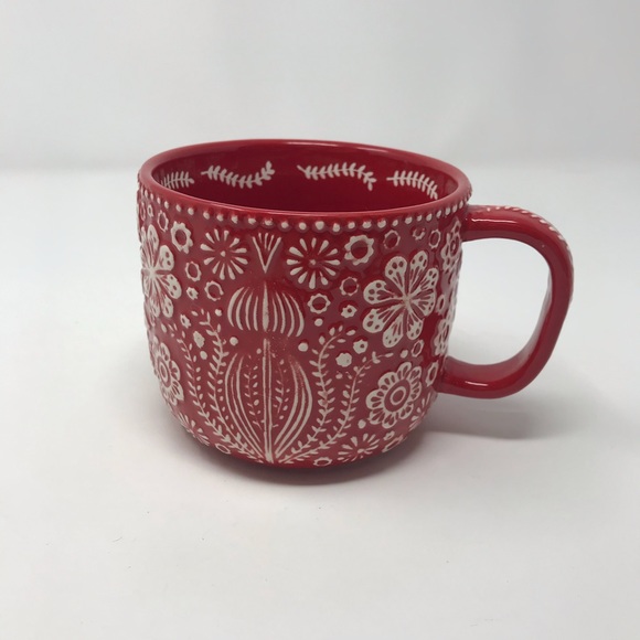 Cost Plus World Market Other - World Market Red Ceramic Scandinavian Mug